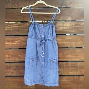 Guess blue linen dress (M)